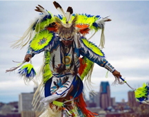 Larrie Yazzie, two-time World Champion Fancy Dancer, Men’s Northern Traditional Dancer and Eagle Dancer