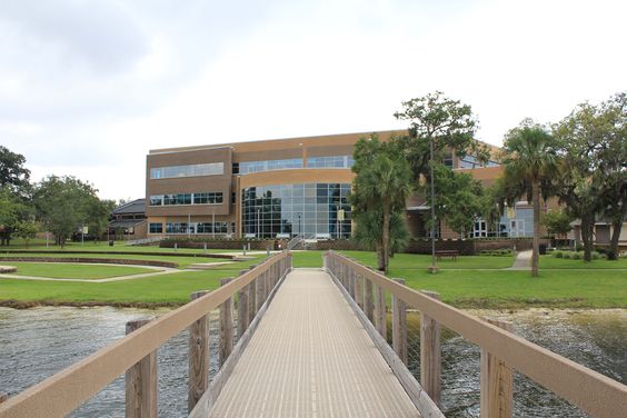 "pier behind holley academic center"