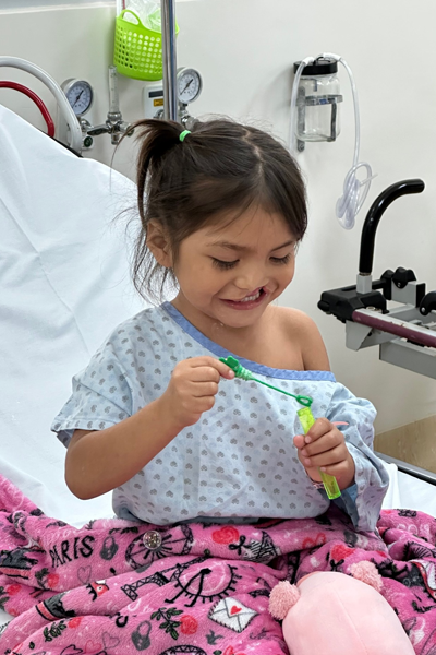Child being prepared for surgery 1