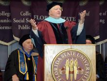 FSU Panama City Dean Randy Hanna during first-year convocation