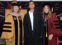 First-year student at 2019 convocation