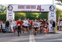 FSU PC Running Club at FSU 4 Miler